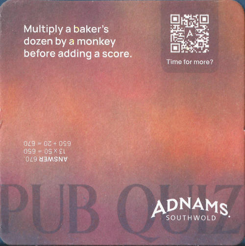 Adnams Beer Mat