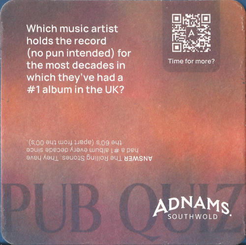 Adnams Beer Mat