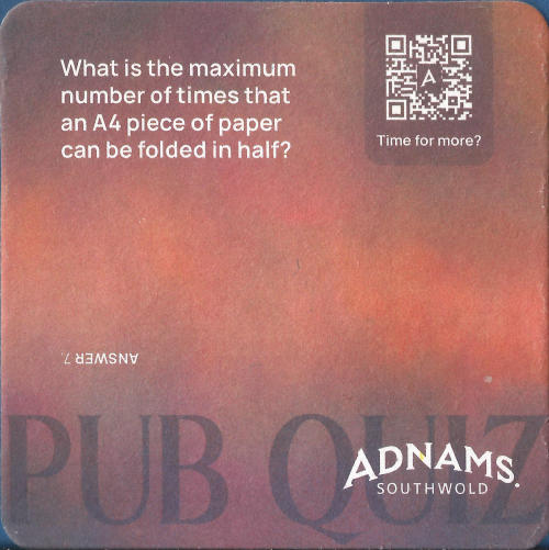 Adnams Beer Mat