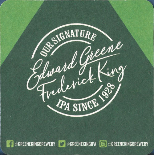 Greene King IPA Beer Mat