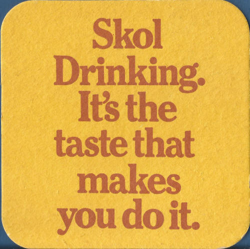 SKOL Beer Mat