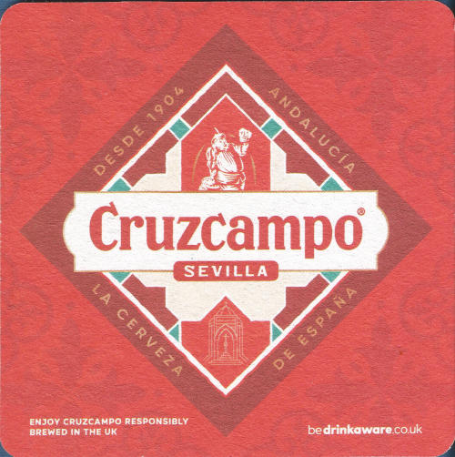 Cruzcampo Beer Mat 1 Front