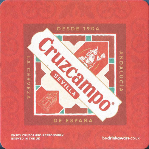 Cruzcampo Beer Mat 1 Back