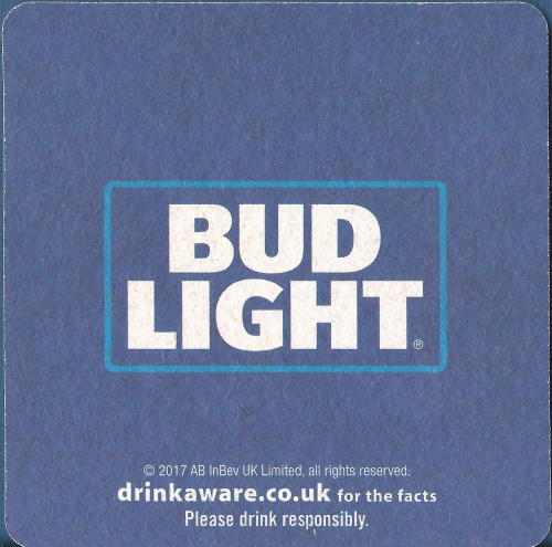 Bud Light Beer Mat