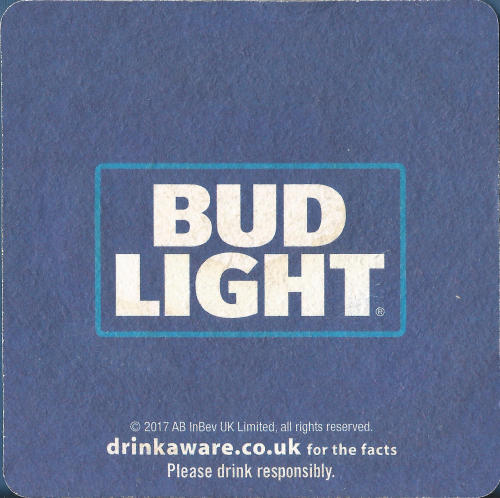 Bud Light Beer Mat