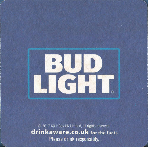 Bud Light Beer Mat