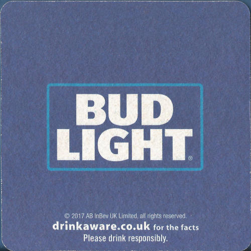 Bud Light Beer Mat