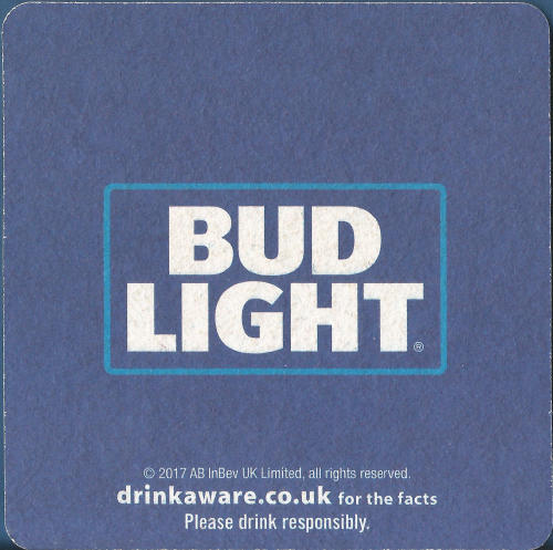 Bud Light Beer Mat