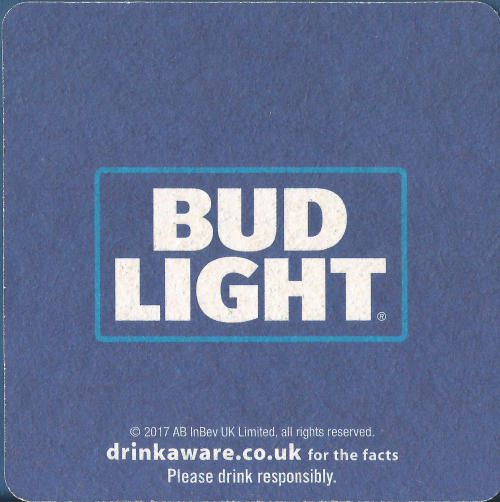 Bud Light Beer Mat