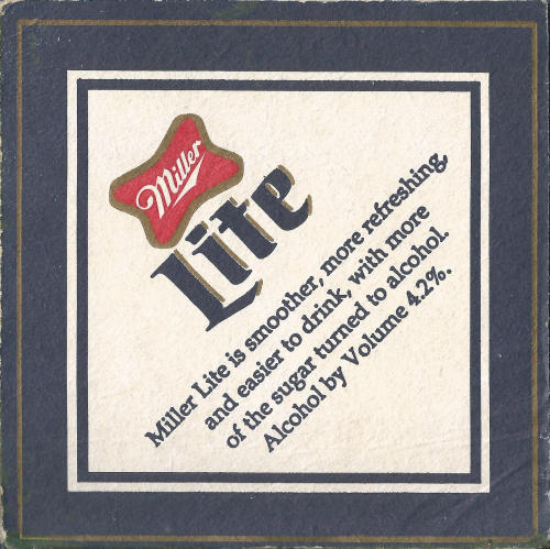Miller Beer Mat