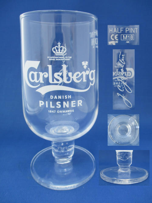 Carlsberg Beer Glass 002314B136