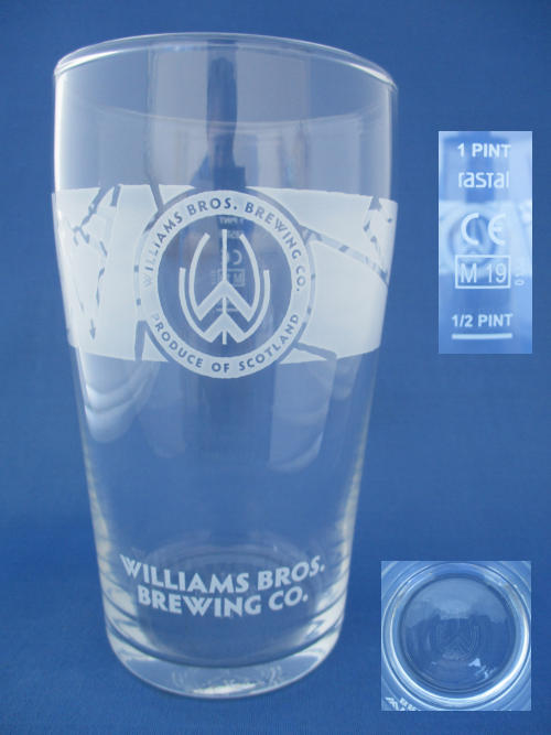 William's Nucleated Pint Glass