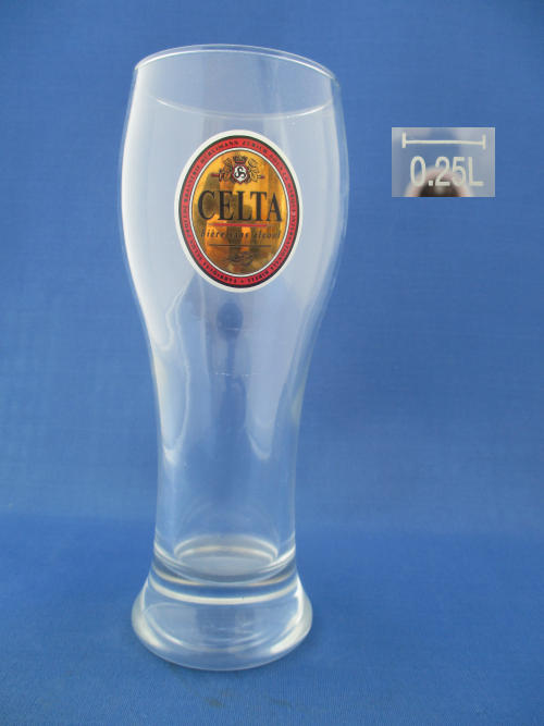 Hurlimann Celta Beer Glass