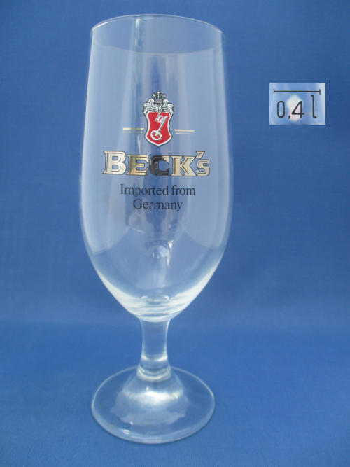 Beck's Beer Glass