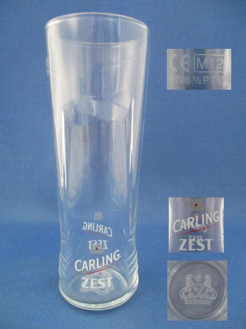 Carling ZEST Beer Glass