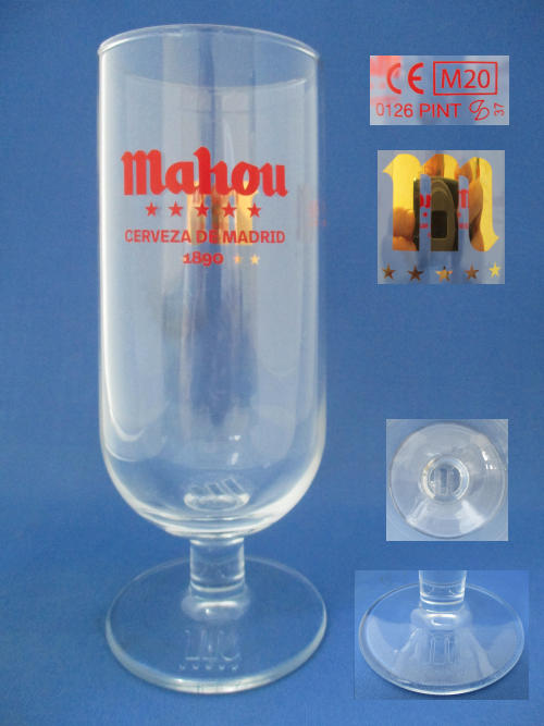 Mahou Beer Glass