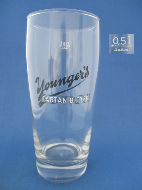 Youngers Tartan Beer Glass