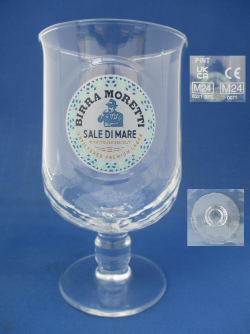 Birra Moretti Sale di Mare Beer Glass