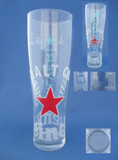 Heineken Silver Beer Glass