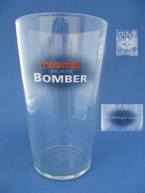 Thwaites Lancaster Bomber Beer Glass