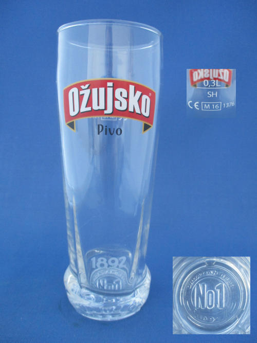 Ozujsko Pivo Beer Glass