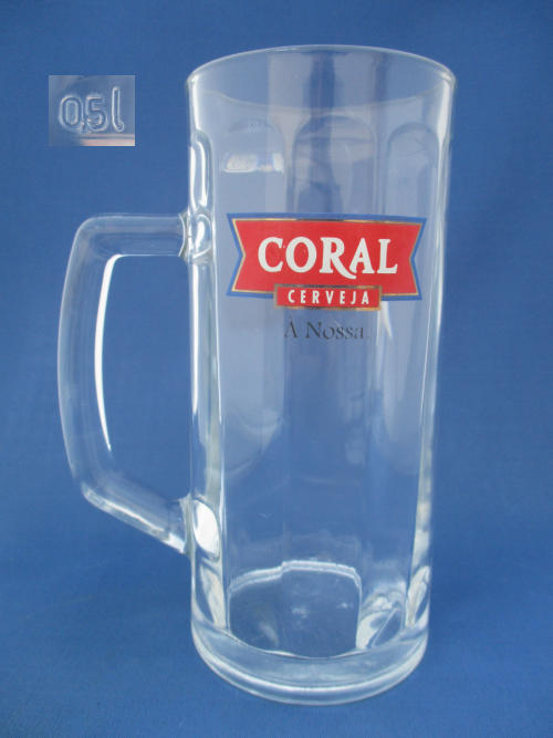 Coral Beer Glass