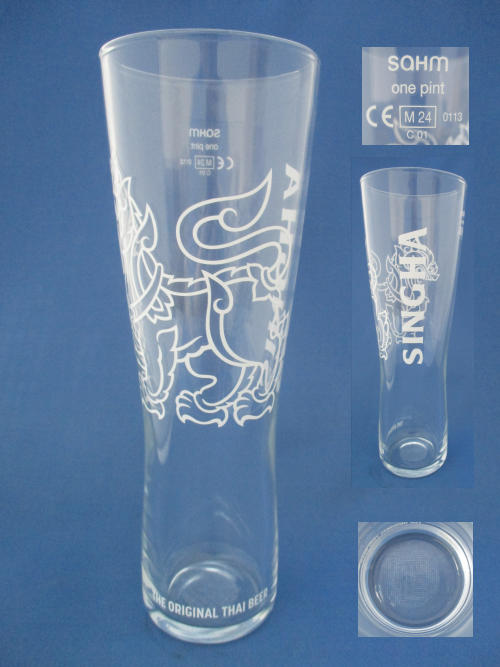 Singha Beer Glass