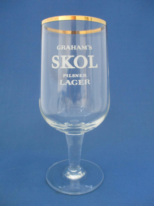 SKOL Beer Glass