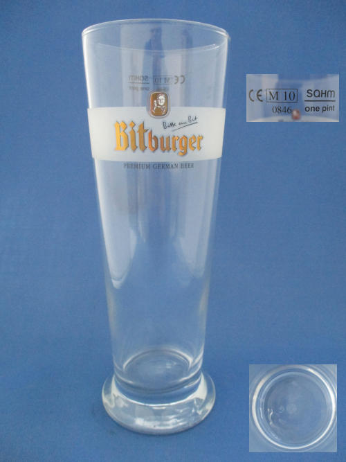 Bitburger Beer Glass