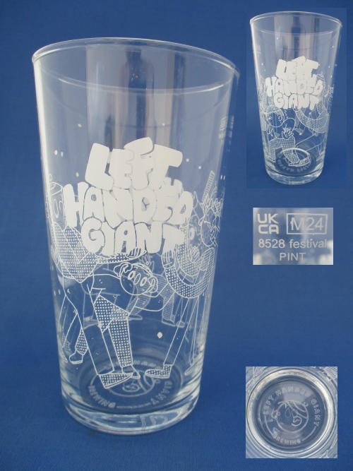 Left Handed Giant Beer Glass